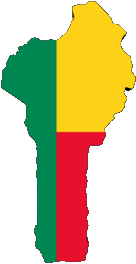 Fahnen Afrika Benin Verschiedene 