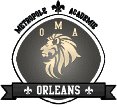 Sports FootBall Club France Logo Centre-Val de Loire 45 - Loiret Orleans Metropole Academie 