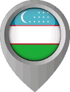 Bandiere Asia Uzbekistan Perno di posizione 