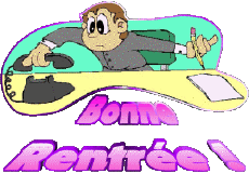 Nachrichten Französisch Bonne Rentrée Transparenter Hintergrund 08 