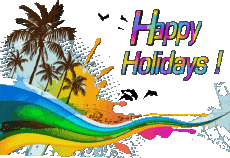Messagi Inglese Happy Holidays Sfondo trasparente 26 