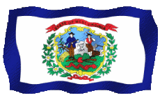 Bandiere America U.S.A - Stati Virginia Occidentale Sventola 
