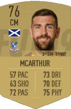 Multimedia Vídeo Juegos F I F A - Jugadores  cartas Escocia James McArthur 