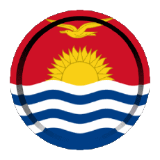 Drapeaux Océanie Kiribati Rond - Anneaux 