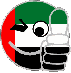 Bandiere Asia Emirati Arabi Uniti Faccina - OK 