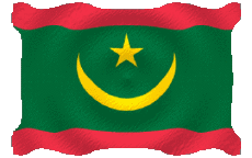 Drapeaux Afrique Mauritanie Ondulation 