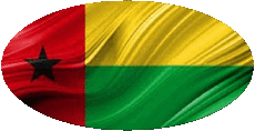 Flags Africa Guinea Bissau Oval 01 