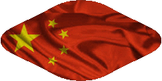 Bandiere Asia Cina Ovale 02 
