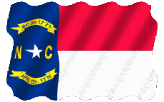 Flags America U.S.A - States Carolina North Waving 