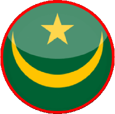 Flags Africa Mauritania Round 