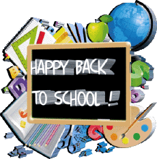 Nachrichten Englisch Happy Back to School Transparenter Hintergrund 002 