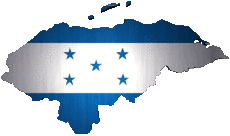 Drapeaux Amériques Honduras Carte 