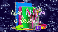 Messages Italian Buon Rientro a Scuola Animated Background 002 