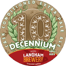 Decennium-Boissons Bières Royaume Uni Langham Brewery 