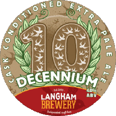 Decennium-Getränke Bier UK Langham Brewery 