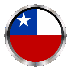 Fahnen Amerika Chile Rund - Ringe 