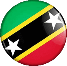 Bandiere America Saint Kitts e Nevis Tondo 