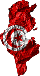 Drapeaux Afrique Tunisie Carte 