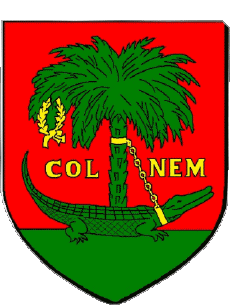 Wappen-Fahnen Frankreich Abteilungen - Städte 30 NIMES Wappen