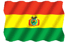 Flags America Bolivia Waving 