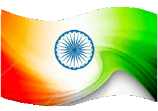 Drapeaux Asie Inde Rectangle 