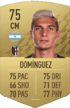 Multimedia Videospiele F I F A - Karten Spieler Argentinien Nicolás Domínguez 
