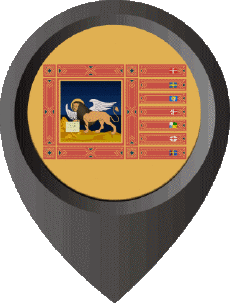 Flags Europe Italy Veneto Location Pin 