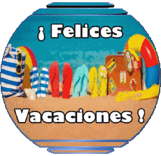 Messages Espagnol Felices Vacaciones Fond Transparent 02 