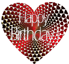 Messages Anglais Happy Birthday Heart 005 