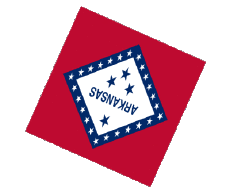 Bandiere America U.S.A - Stati Arkansas Sfera - Cubo 