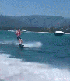 Humor -  Fun Sport Wasserski fahren Wakeboard Gamelle Fail 