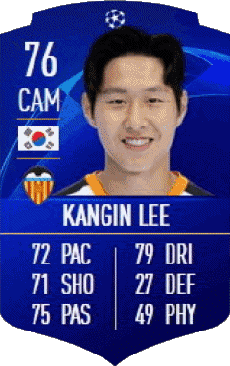 Multimedia Vídeo Juegos F I F A - Jugadores  cartas Corea del Sur Kangin Lee 