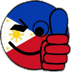Bandiere Asia Filippine Faccina - OK 