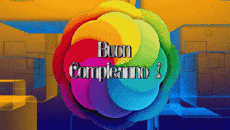 Nachrichten Italienisch Buon Compleanno Astratto - Geometrico Animierter Hintergrund 002 