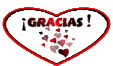 Messages Spanish Gracias Heart 