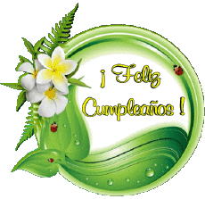 Messagi Spagnolo Feliz Cumpleaños Floral 011 