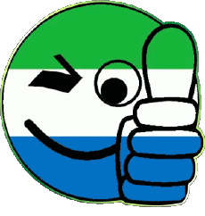 Banderas África Sierra Leone Smiley - OK 