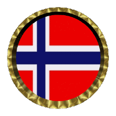 Banderas Europa Noruega Rund - Ringe 