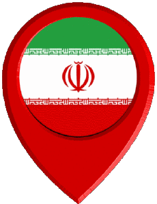 Drapeaux Asie Iran Epingle de Localisation 