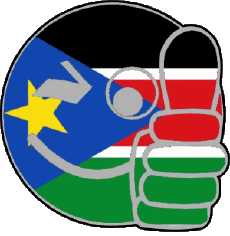 Flags Africa South Sudan Smiley - OK 