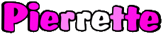 Vorname WEIBLICH - Frankreich P Pierrette 