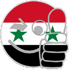 Drapeaux Asie Syrie Smiley - OK 