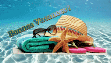Messages Français Bonnes Vacances Fond Animé 002 