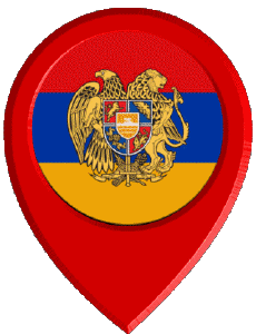 Banderas Asia Armenia Marcador de ubicación 