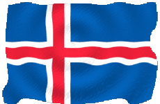 Flags Europe Iceland Waving 