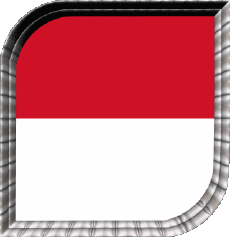 Drapeaux Europe Monaco Carré 