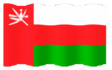 Fahnen Asien Oman Welligkeit 