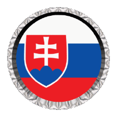 Bandiere Europa Slovacchia Rotondo - Anelli 
