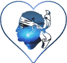 Flags France Regions Corsica Heart 