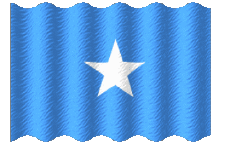 Fahnen Afrika Somalia Welligkeit 